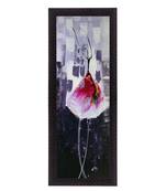 Dancing Girl In Pink Satin Matt Texture UV Art Painting