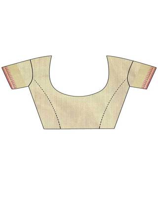Pink Plain Georgette Saree With Blouse 5