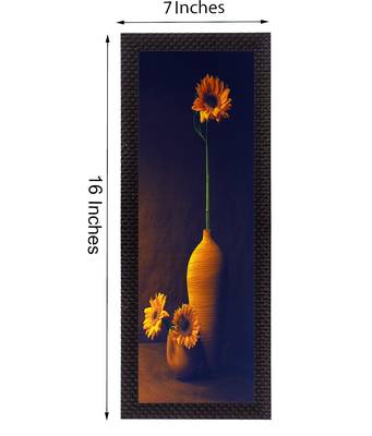 Vase With Flower Satin Matt Texture UV Art Painting 2