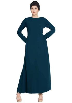 Simple A Line Abaya With Side Pockets 3