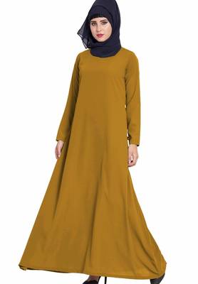 Simple A Line Abaya With Side Pockets 2