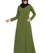 Simple A Line Abaya With Side Pockets