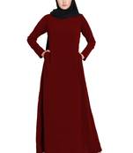 Simple A Line Abaya With Side Pockets