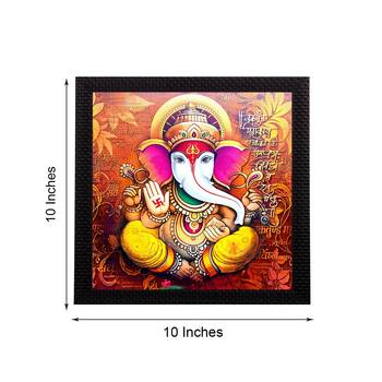 Lord Ganesha Satin Matt Texture UV Art Painting 2