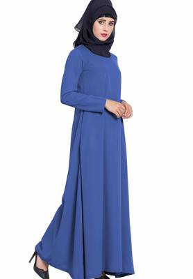 Simple A Line Abaya With Side Pockets 2