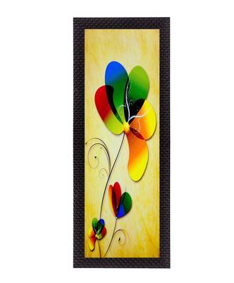 Botanical Colorful Floral Satin Matt Texture UV Art Painting 1