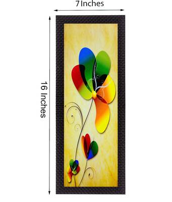 Botanical Colorful Floral Satin Matt Texture UV Art Painting 2