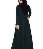 Multi Layered Abaya Dress-Green