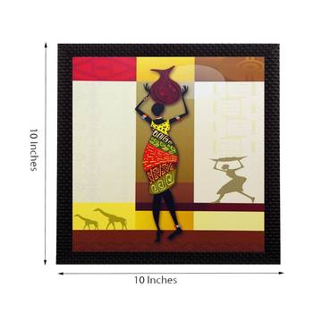 Tribal Woman Satin Matt Texture UV Art Painting 2