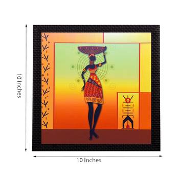 Colorful Tribal Woman Satin Matt Texture UV Art Painting 2