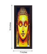 Meditating Lord Buddha Satin Matt Texture UV Art Painting