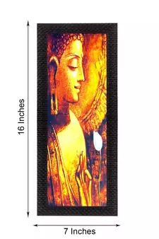 Lord Buddha Satin Matt Texture UV Art Painting