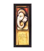 Face Of Lord Ganesha Satin Matt Texture UV Art Painting