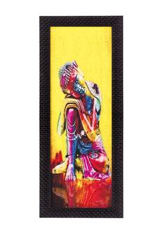 Mighty Lord Buddha Satin Matt Texture UV Art Painting