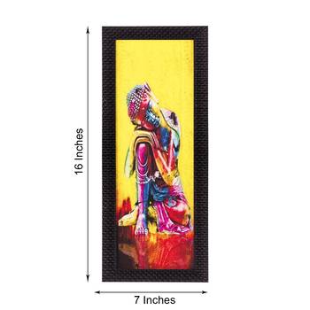 Mighty Lord Buddha Satin Matt Texture UV Art Painting 2