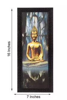 Almighty Lord Buddha Satin Matt Texture UV Art Painting