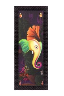 Face Of Lord Ganesha Satin Matt Texture UV Art Painting