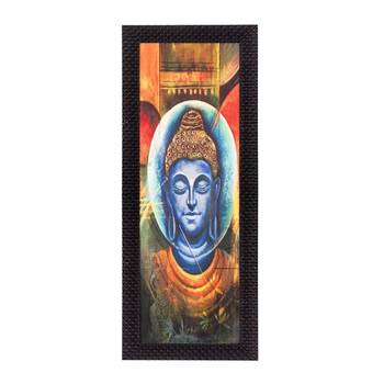 Face Of Lord Buddha Satin Matt Texture UV Art Painting 1