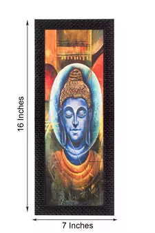 Face Of Lord Buddha Satin Matt Texture UV Art Painting