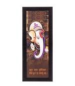 Lord Ganesha Satin Matt Texture UV Art Painting