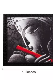Lord Krishna Satin Matt Texture UV Art Painting