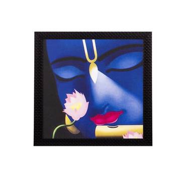 Face Of Lord Krishna Satin Matt Texture UV Art Painting 1