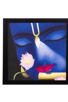 Face Of Lord Krishna Satin Matt Texture UV Art Painting