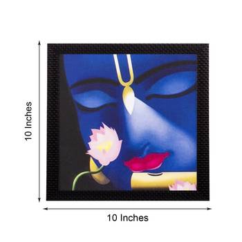 Face Of Lord Krishna Satin Matt Texture UV Art Painting 2