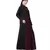 Nazneen Contrast Yoke Black/Purple  Casual Abaya