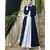Nazneen Contrast Yoke Black/White  Casual Abaya