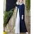 Nazneen Contrast Yoke Black/White  Casual Abaya