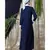 Nazneen Contrast Yoke Black/White  Casual Abaya