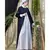 Nazneen Contrast Yoke Black/White  Casual Abaya