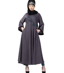 Blue Nazneen Hand Embroidered  Umbrella Nida Abaya