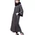 Blue Nazneen Hand Embroidered  Umbrella Nida Abaya