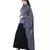 Grey Nazneen Front Open Shirt Kaftan With Inner Casual Abaya