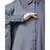 Grey Nazneen Front Open Shirt Kaftan With Inner Casual Abaya