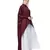Maroon Nazneen Front Open Shirt Kaftan With Inner Casual Abaya