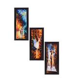 Set Of 3 Beautiful Loving Couple Satin Matt Texture UV Art Painting