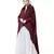 Maroon Nazneen Front Open Shirt Kaftan With Inner Casual Abaya
