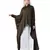 Green Nazneen Front Open Shirt Kaftan With Inner Casual Abaya