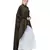 Green Nazneen Front Open Shirt Kaftan With Inner Casual Abaya
