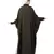 Green Nazneen Front Open Shirt Kaftan With Inner Casual Abaya