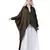 Green Nazneen Front Open Shirt Kaftan With Inner Casual Abaya