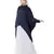 Blue Nazneen Front Open Shirt Kaftan With Inner Casual Abaya