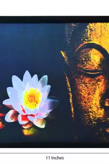 Meditating Buddha Design Satin Matt Texture UV Art Painting
