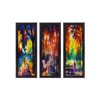 Set Of 3 Beautiful Loving Couple Satin Matt Texture UV Art Painting 1