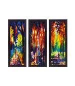 Set Of 3 Beautiful Loving Couple Satin Matt Texture UV Art Painting