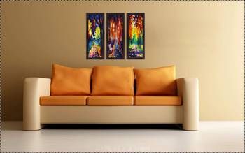 Set Of 3 Beautiful Loving Couple Satin Matt Texture UV Art Painting 2