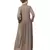 Black Nazneen Contrast Piping At Sleeve Casual Abaya